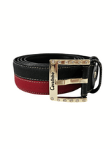 Classic Belt for Women #color_black / red