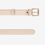 Cavalinho Muse Nude Leather Belt for Women SKU 58010605.05 #color_beige