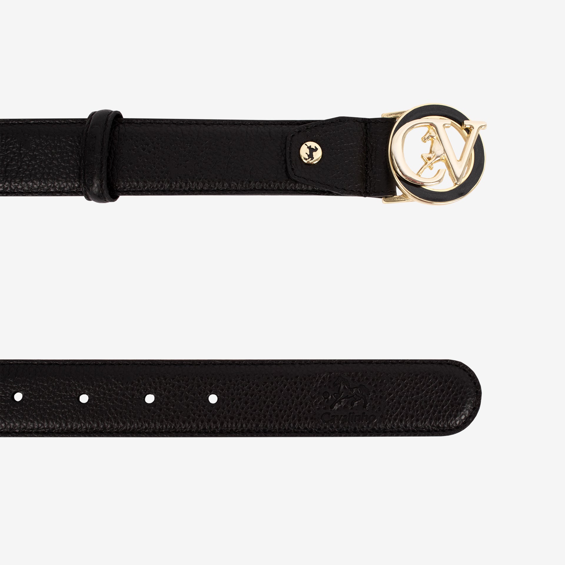 Signature CV By Cavalinho Black Leather Belt for Women SKU 58010618.01 #color_black