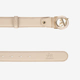 Signature CV By Cavalinho Beige Leather Belt for Women SKU 58010618.05 #color_beige