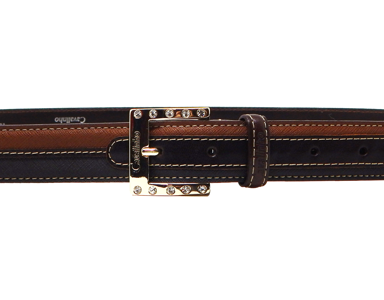 Cavalinho Two-Tone Belt - Brown Gold - 58010705.20_2
