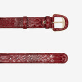 Cavalinho Gallop Red Patent Leather Designer Belt for Women SKU 58010806.04 #color_red