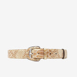 Cavalinho Gallop Beige Patent Leather Designer Belt for Women SKU 58010806.05 #color_beige