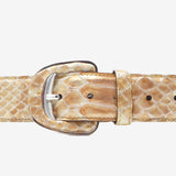 Cavalinho Gallop Beige Patent Leather Designer Belt for Women SKU 58010806.05 #color_beige, bege