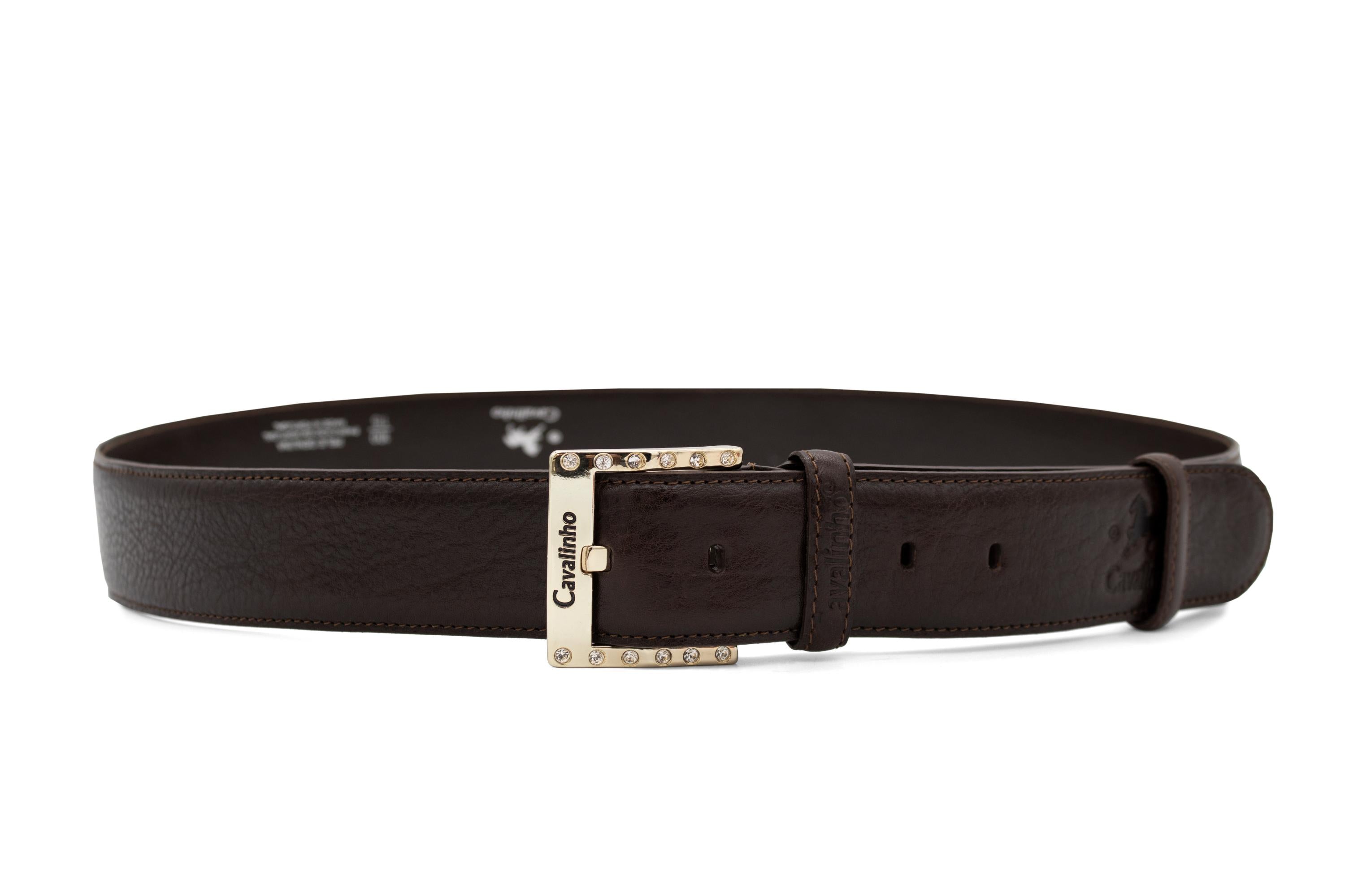 Cavalinho Classic Leather Belt for Women SKU 58010908.02 #color_brown