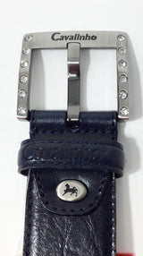 Cavalinho Classic Leather Belt for Women SKU 58010908.03S #color_navy