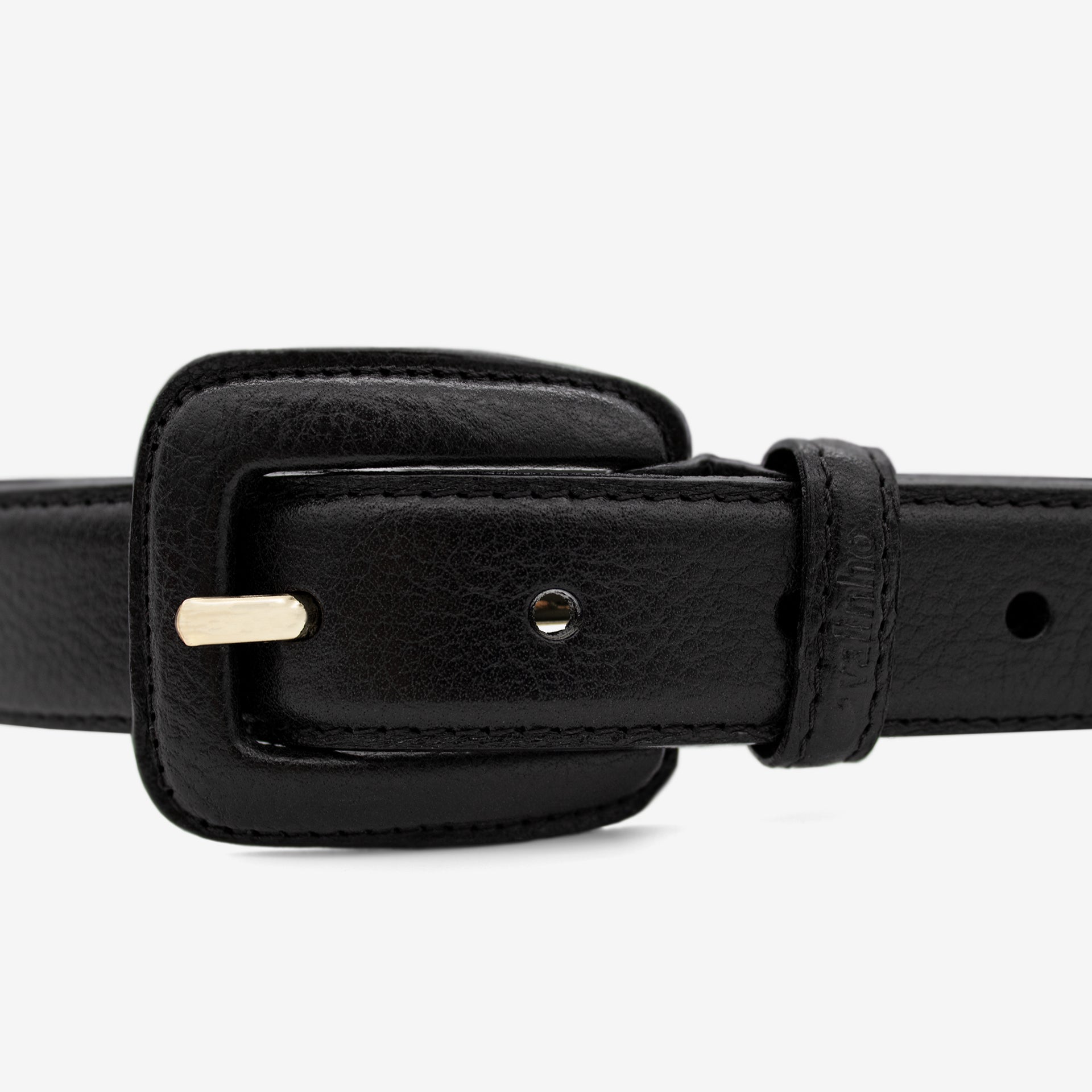Cavalinho Classic Smooth Black Designer Leather Belt for Women SKU 58010914.01 #color_black