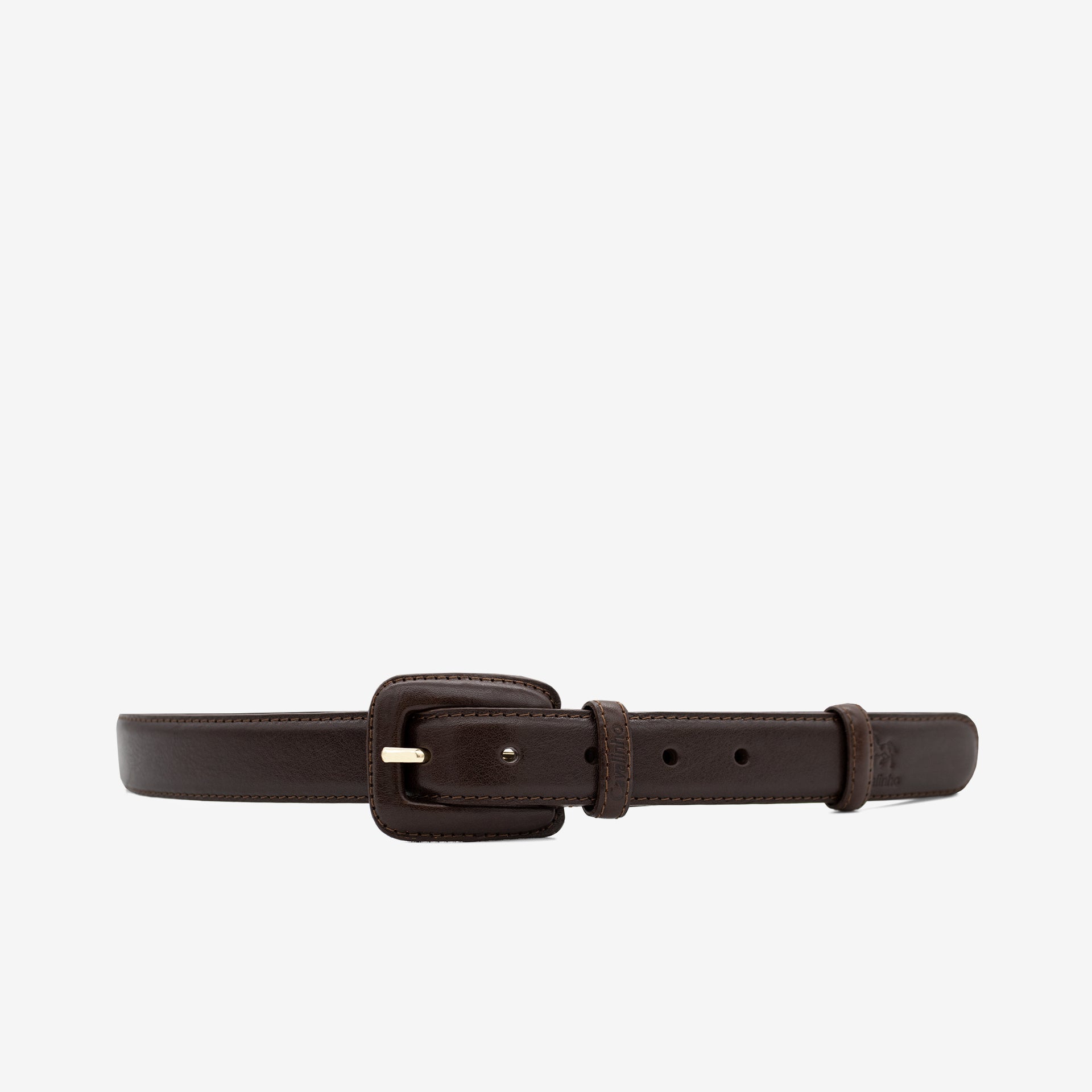 Cavalinho Classic Smooth Brown Designer Leather Belt for Women SKU 58010914.02 #color_brown