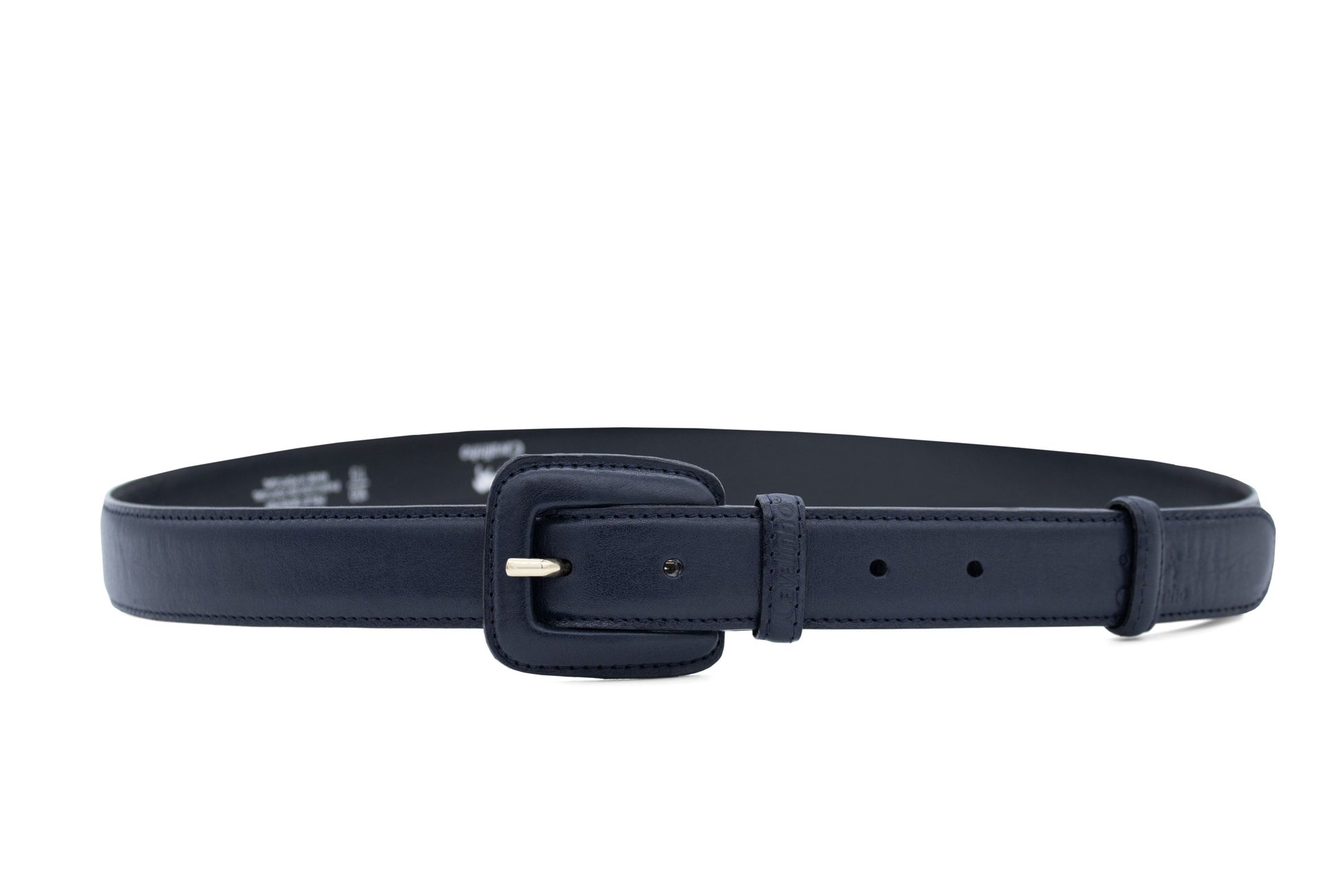 Cavalinho Classic Leather Belt - Navy Gold - 58010914.03_1_403ff4c3-007d-438b-acbf-09ad251a3f6d