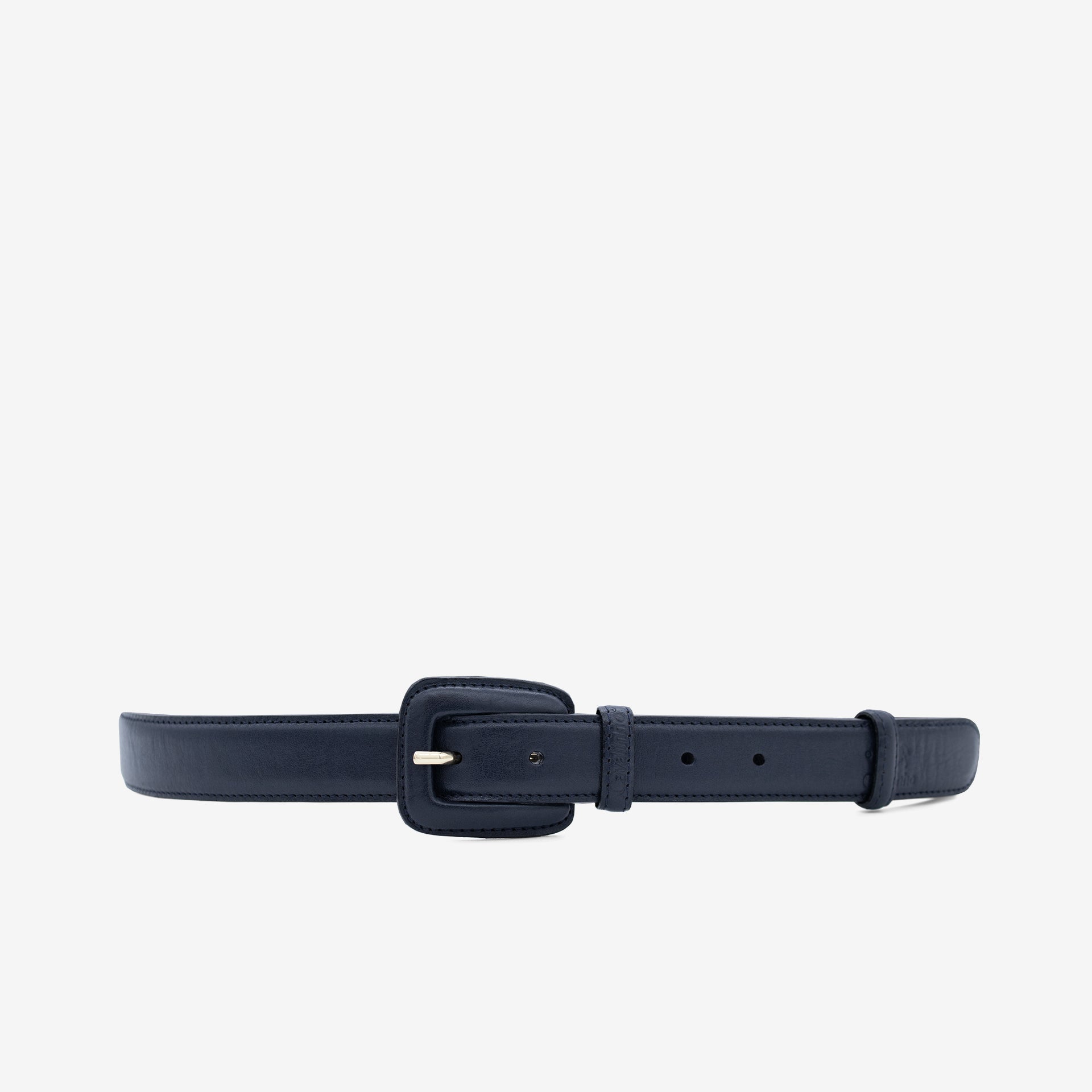 Cavalinho Classic Smooth Blue Designer Leather Belt for Women SKU 58010914.03 #color_navy