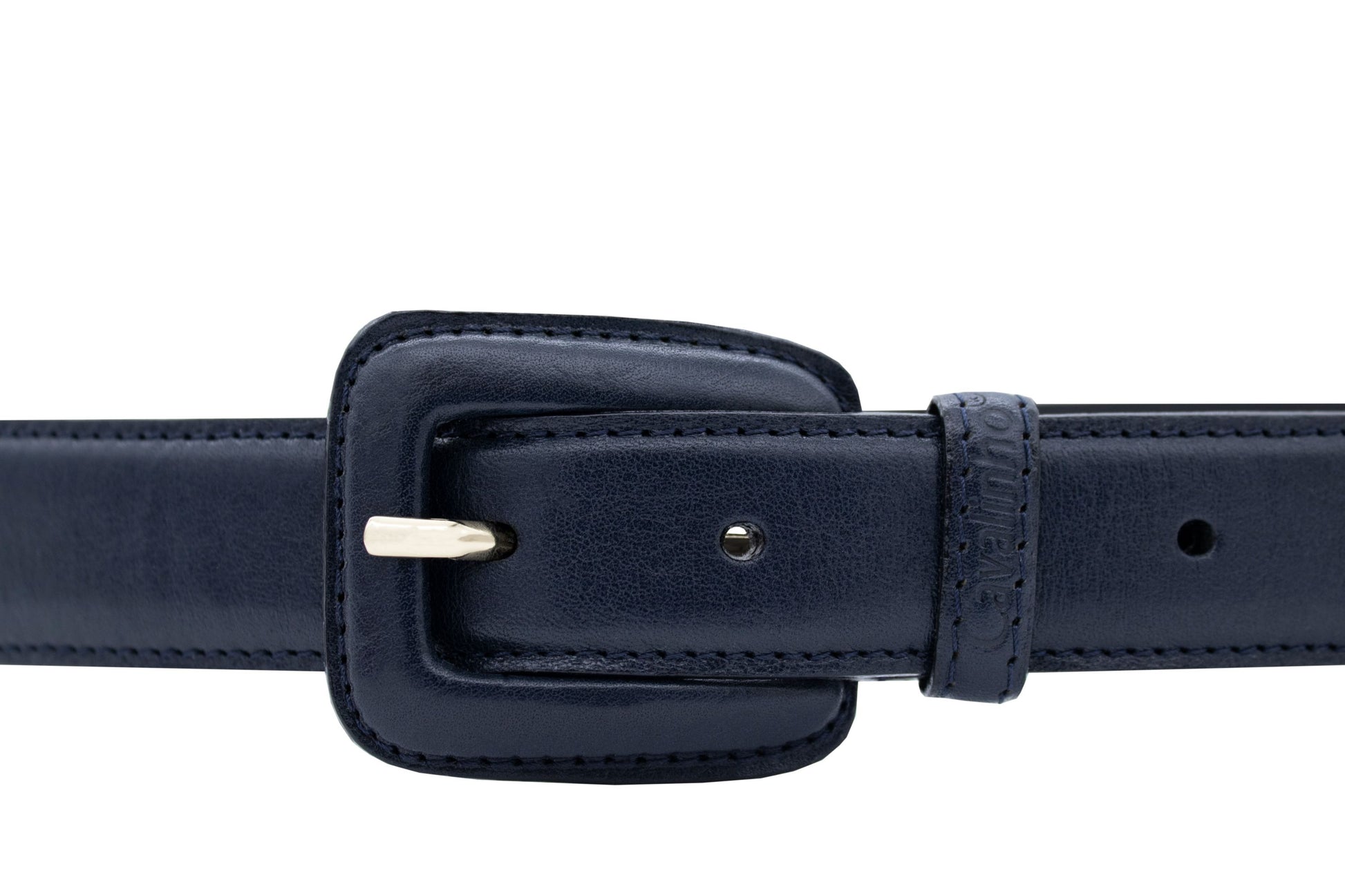 Cavalinho Classic Leather Belt - Navy Gold - 58010914.03_2_74175f26-e82a-49e1-a3ae-52c57f893802