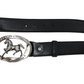 Cavalinho Formal Leather Belt - Black Silver - 58010915blacksilver3