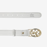 Cavalinho Cavalo Lusitano White Leather Belt for Women SKU 58010917.06 #color_white