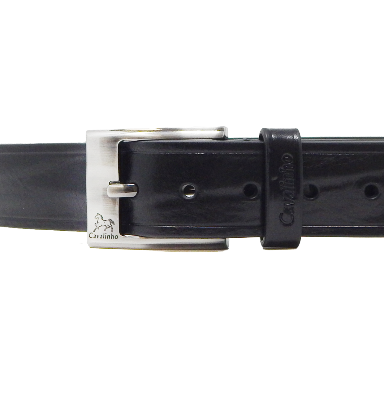 Cavalinho Formal Leather Belt - Black Silver - 58020456.01_81aec4e0-3110-4013-b39f-86d624e50ae1