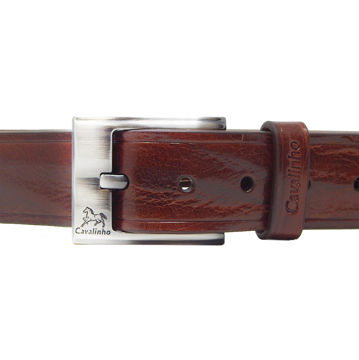 Cavalinho Formal Leather Belt - Brown Silver - 58020456.02_2a2661dd-d804-47b4-b345-de5ea47b7027