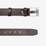 Cavalinho Gentleman Brown Leather Belt for Men SKU 58020501.02 #color_brown / brun / marrom