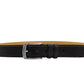 Cavalinho Classic Smooth Leather Belt - Black Silver - 58020505.01_1