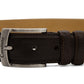 Cavalinho Classic Smooth Leather Belt - Brown Silver - 58020505.02_2