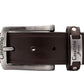 #color_ Brown Silver | Cavalinho Classic Leather Belt - Brown Silver - 58020512.02_2