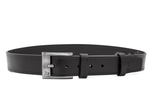 Cavalinho Men’s Leather Belt - Black Silver - 58020514.01_1