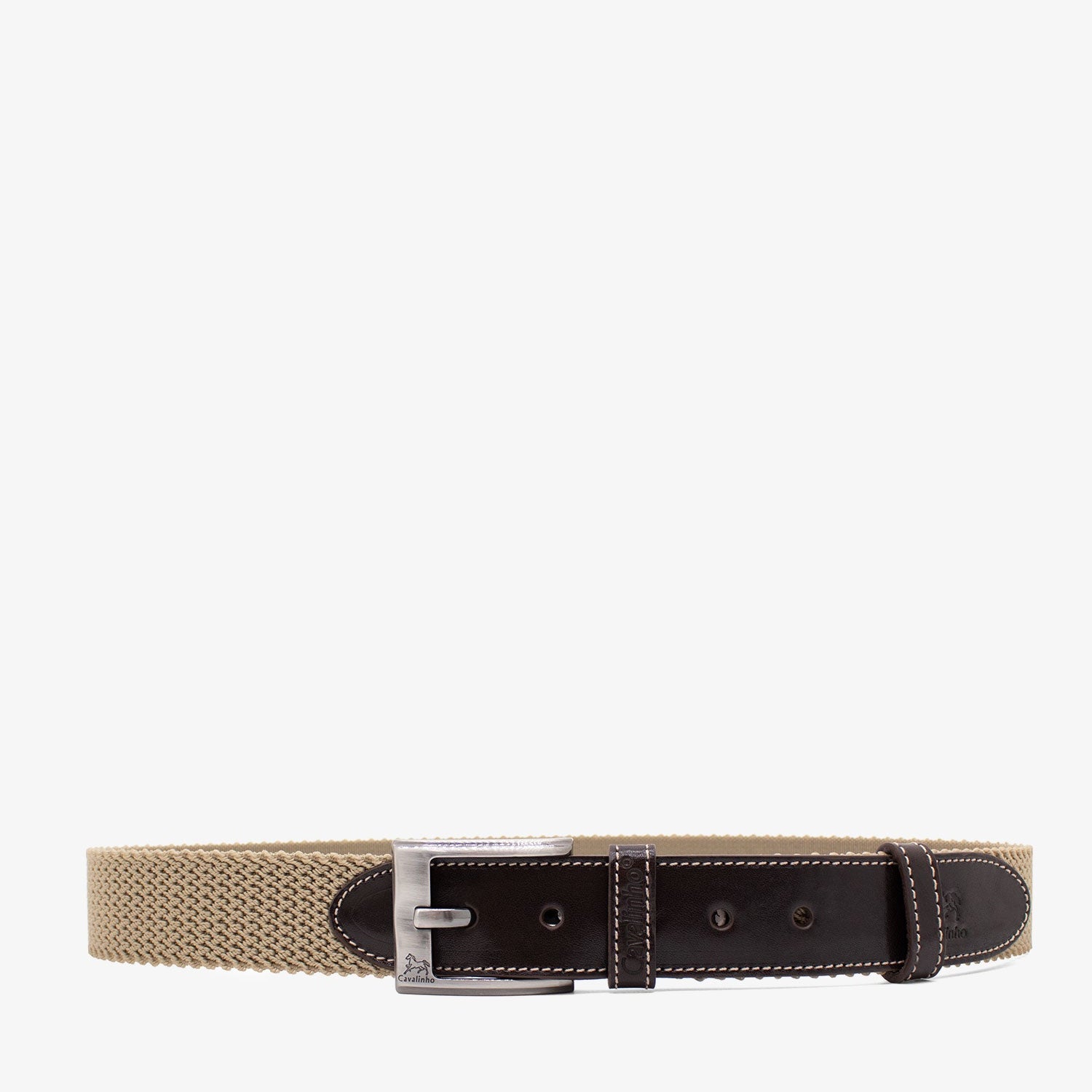 Cavalinho Men’s Cheval Sporty Designer Belt for Men SKU 58020528.05 #color_beige