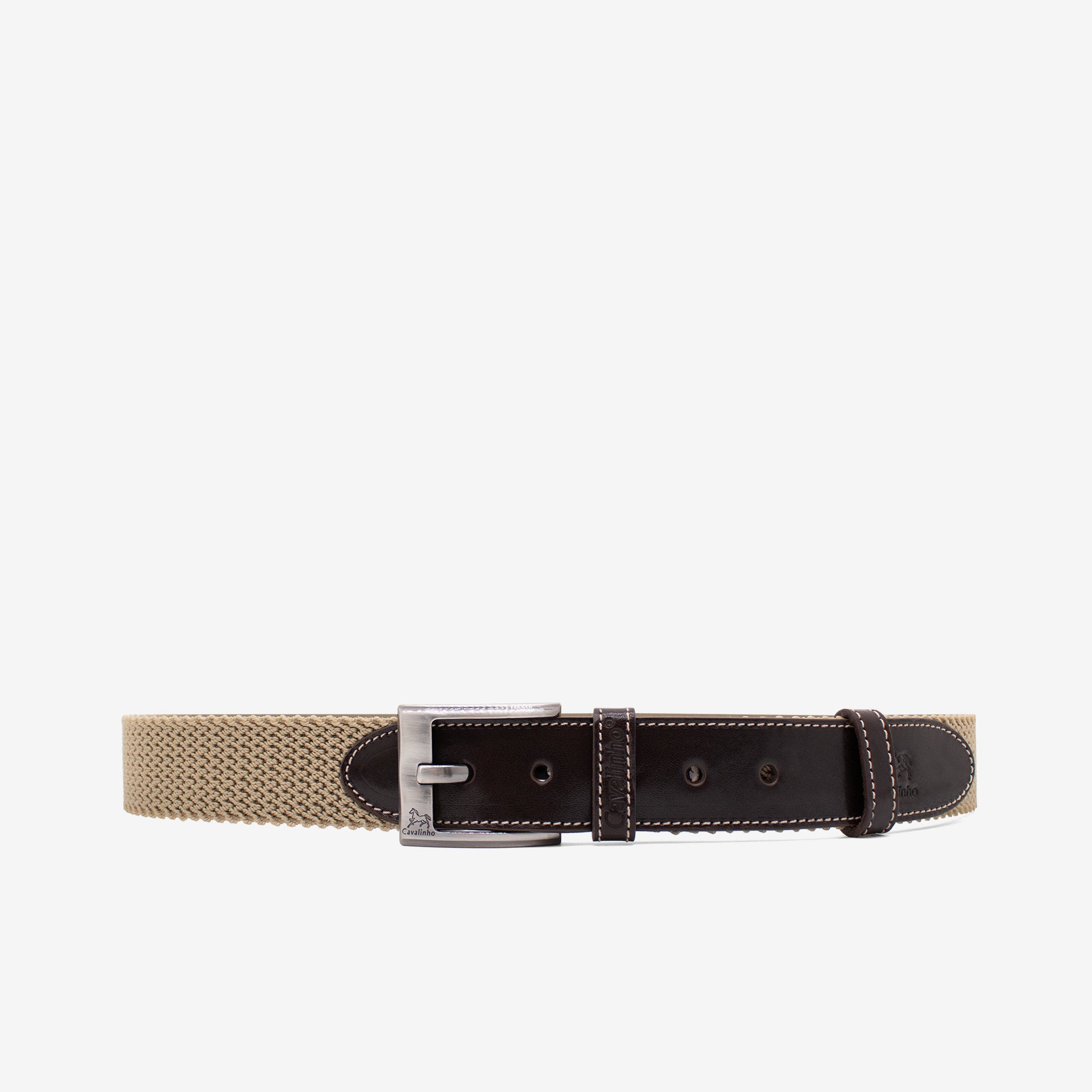 Cavalinho Men’s Cheval Sporty Designer Belt for Men SKU 58020528.05 #color_beige