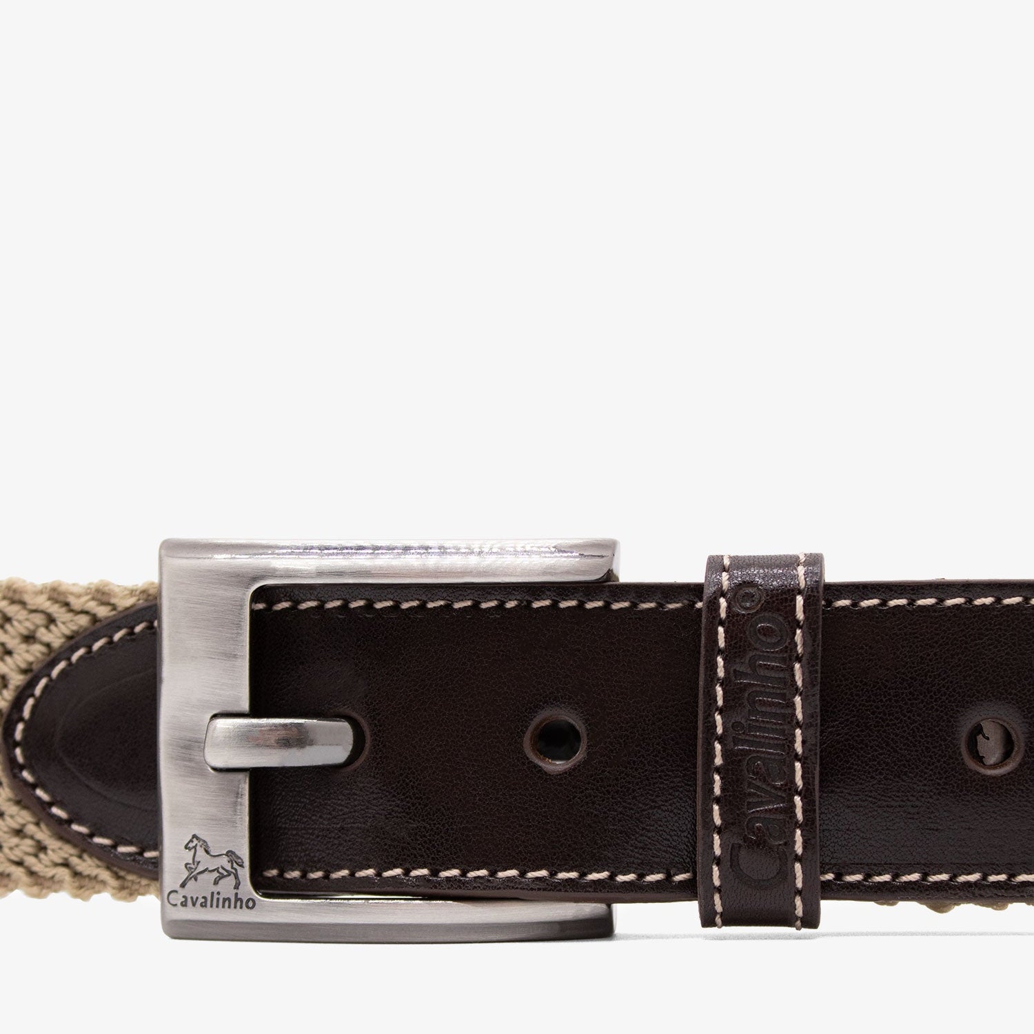 Cavalinho Men’s Cheval Sporty Luxury Belt for Men SKU 58020528.05 #color_beige