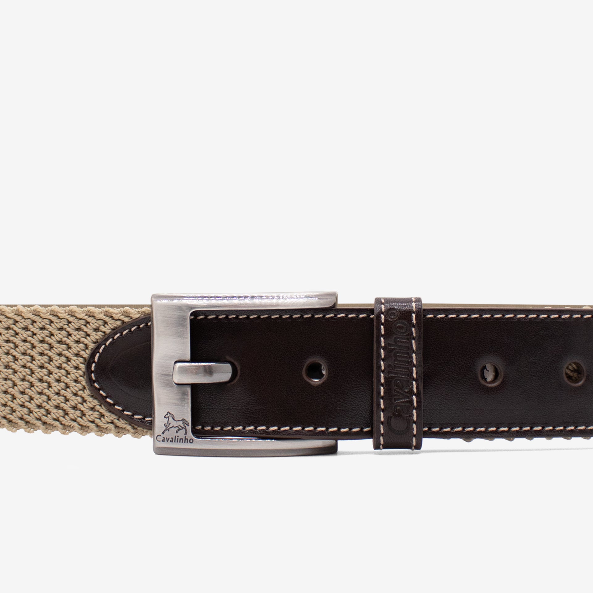 Cavalinho Men’s Cheval Sporty Luxury Belt for Men SKU 58020528.05 #color_beige