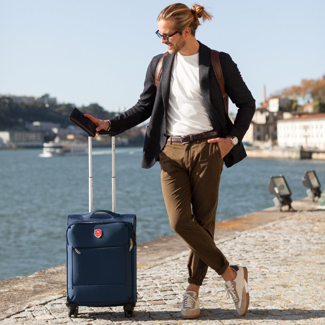 Cavalinho 19" Carry-on Softside Cabin Luggage SKU 68020003.03.19 #color_black, navy