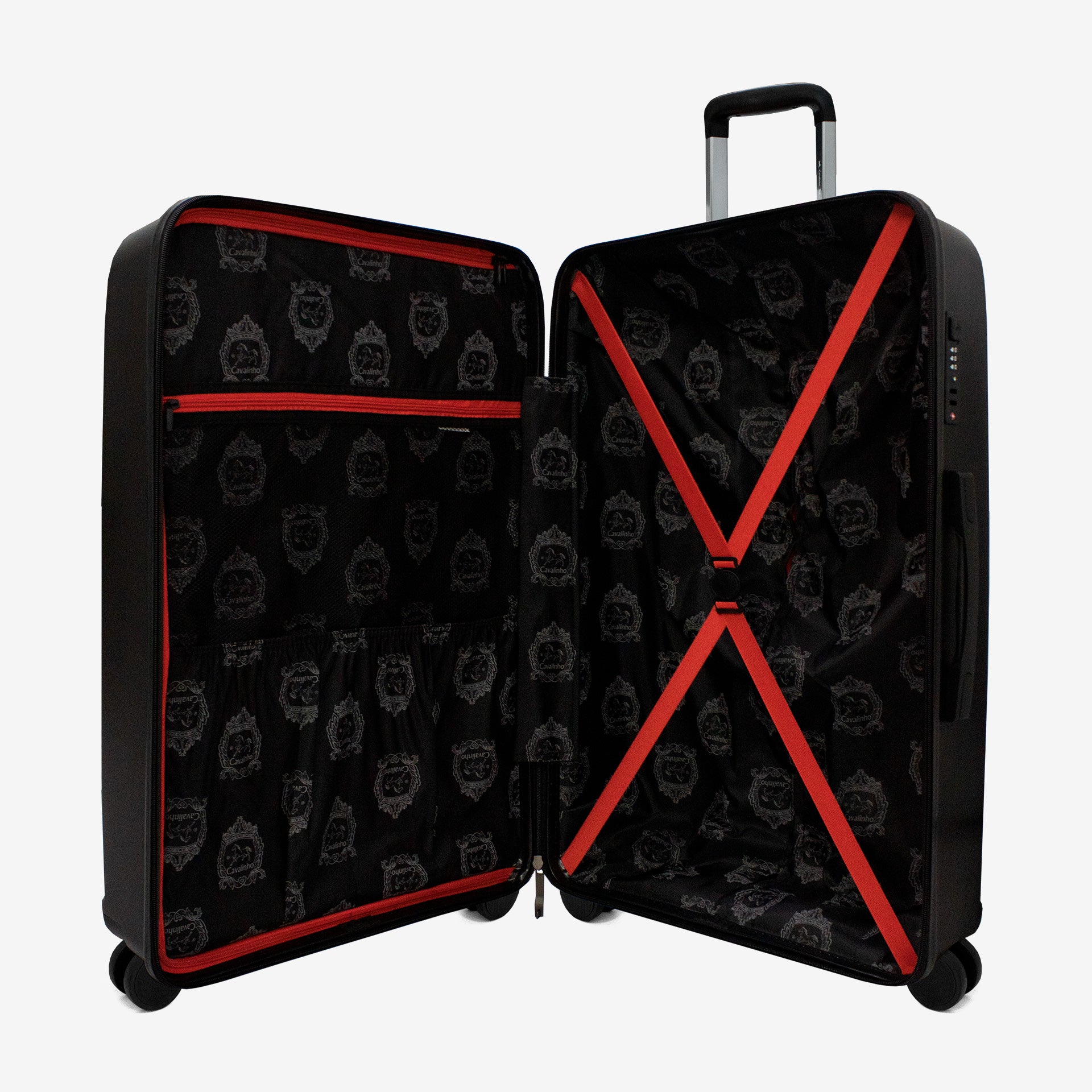 Cavalinho Colorful Check-in Hardside Luggage (28") SKU 68020004.01.28 #color_Black