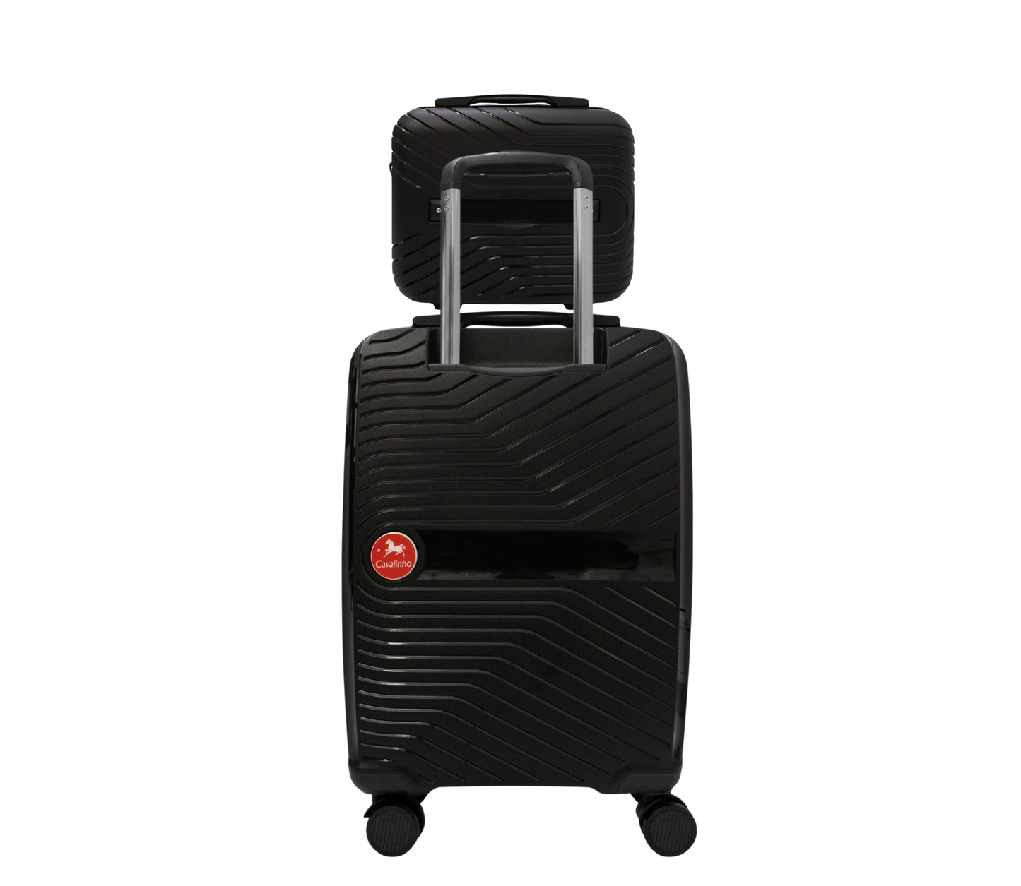 #color_ Black Black | Cavalinho Canada & USA Colorful 2 Piece Luggage Set (15" & 19") - Black Black - 68020004.0101.S1519._2