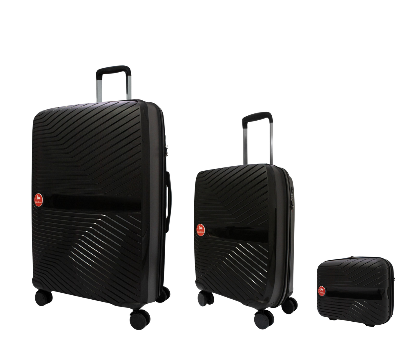 Cavalinho Canada & USA Colorful 3 Piece Luggage Set (15", 19" & 28") - Black Black Black - 68020004.010101.S151928._2