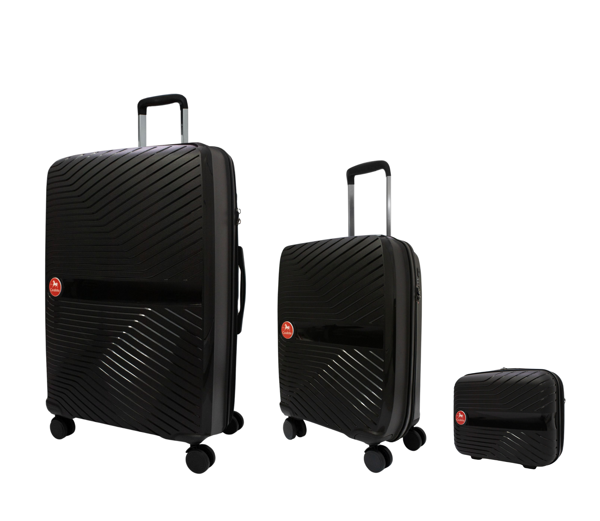 Cavalinho Colorful 3 Piece Luggage Set (15", 19" & 28") - Black Black Black - 68020004.010101.S151928._2