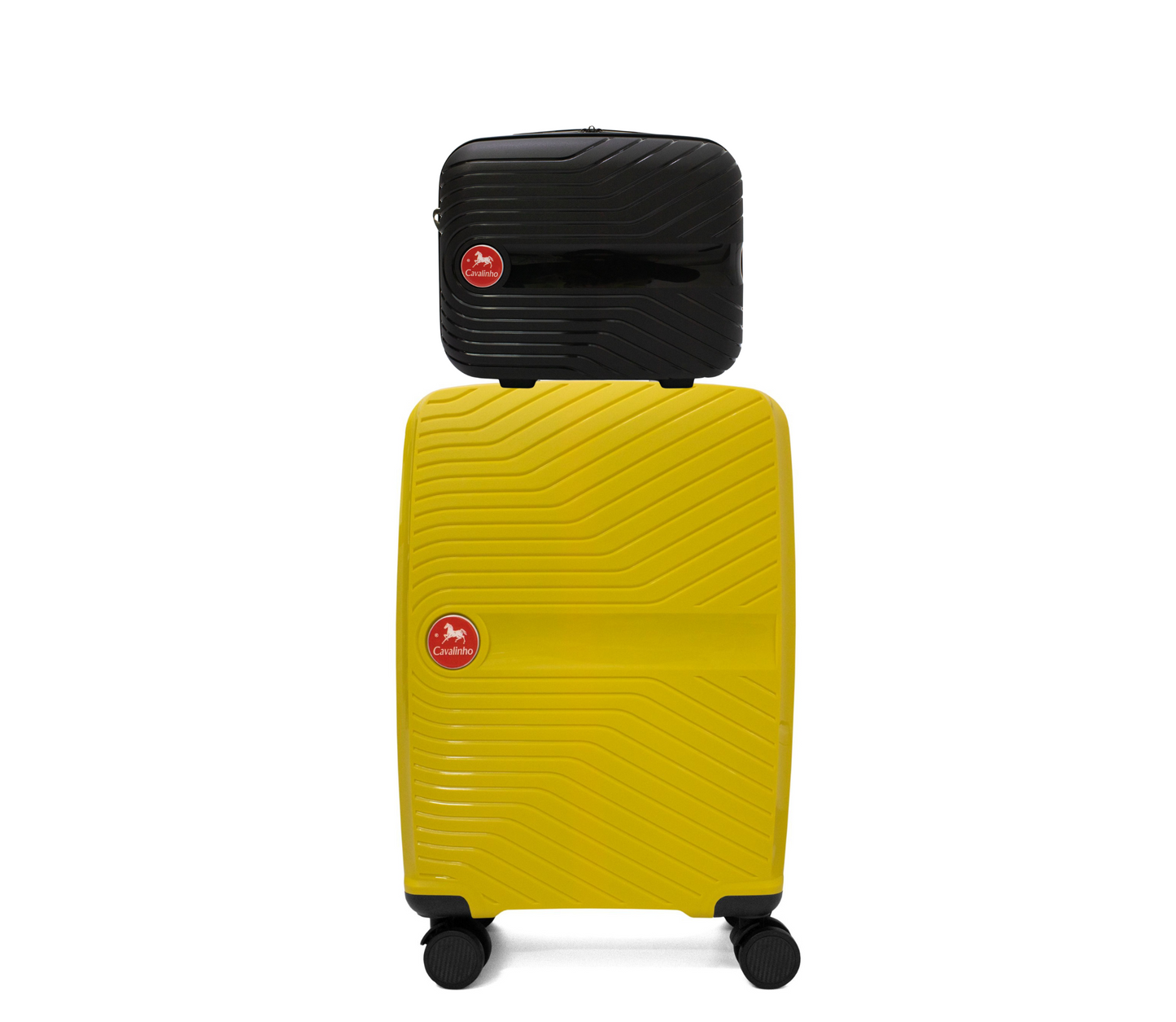 Cavalinho Canada & USA Colorful 2 Piece Luggage Set (15" & 19") - Black Yellow - 68020004.0108.S1519._1
