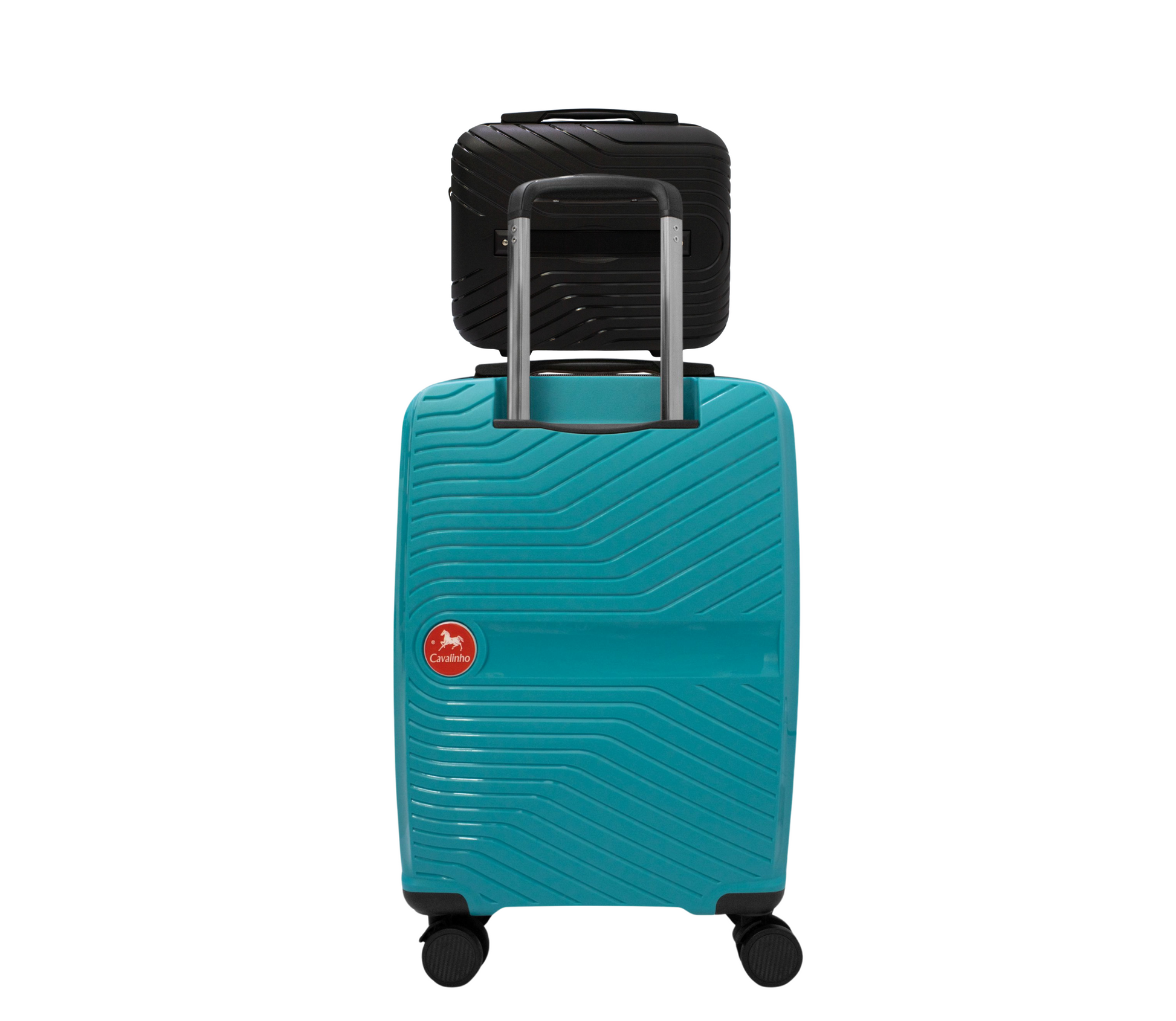 #color_ Black DarkTurquoise | Cavalinho Canada & USA Colorful 2 Piece Luggage Set (15" & 19") - Black DarkTurquoise - 68020004.0125.S1519._2