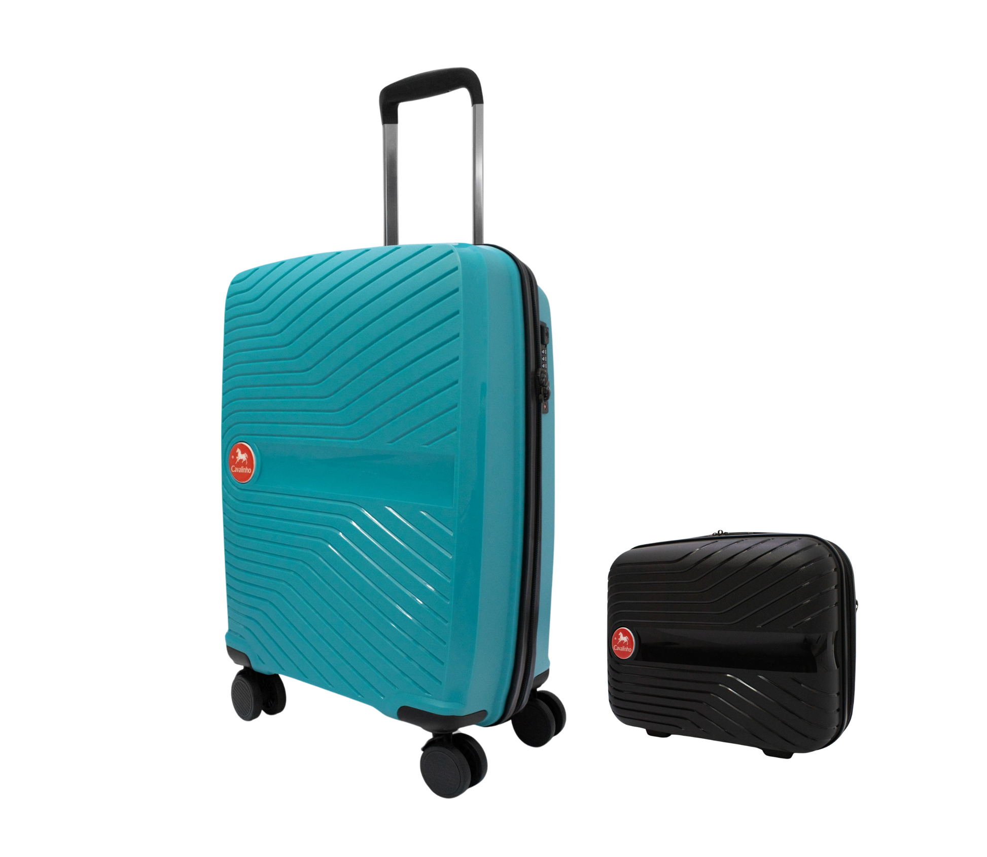 Cavalinho Canada & USA Colorful 2 Piece Luggage Set (15" & 19") - Black DarkTurquoise - 68020004.0125.S1519._3