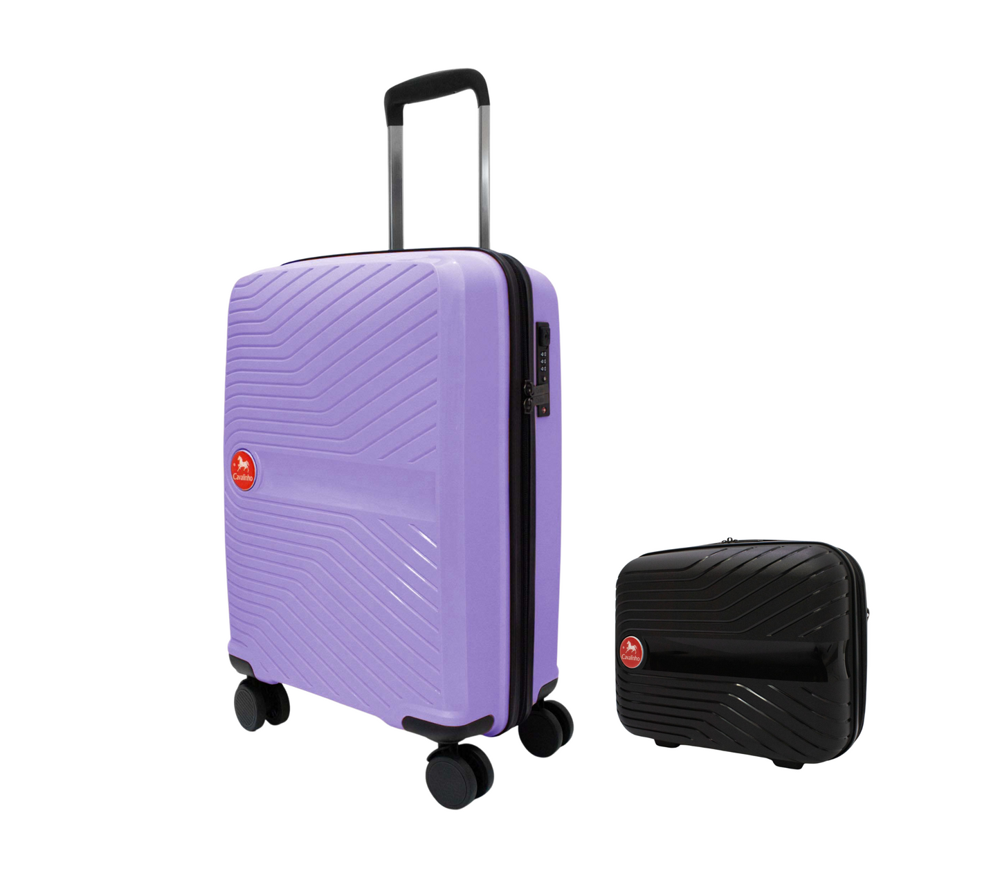 Cavalinho Canada & USA Colorful 2 Piece Luggage Set (15" & 19") - Black Lilac - 68020004.0139.S1519._3