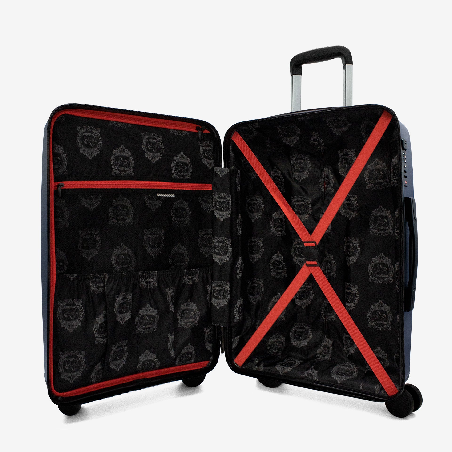 Cavalinho Colorful Check-in Hardside Luggage (24") SKU 68020004.03.24 #color_Navy