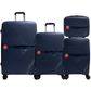 #color_ Navy | Cavalinho Canada & USA 4 Piece Set of Colorful Hardside Luggage (15", 19", 24", 28") - Navy - 68020004.03.S4_1