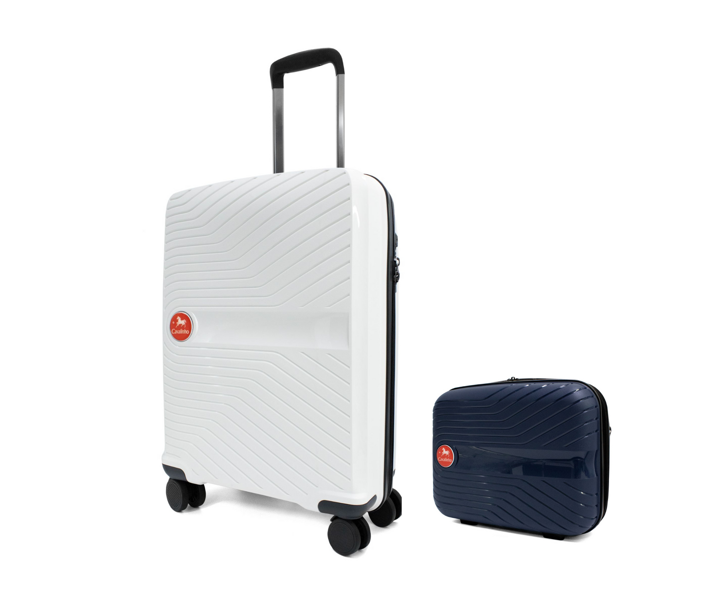 #color_ Navy White | Cavalinho Canada & USA Colorful 2 Piece Luggage Set (15" & 19") - Navy White - 68020004.0306.S1519._3