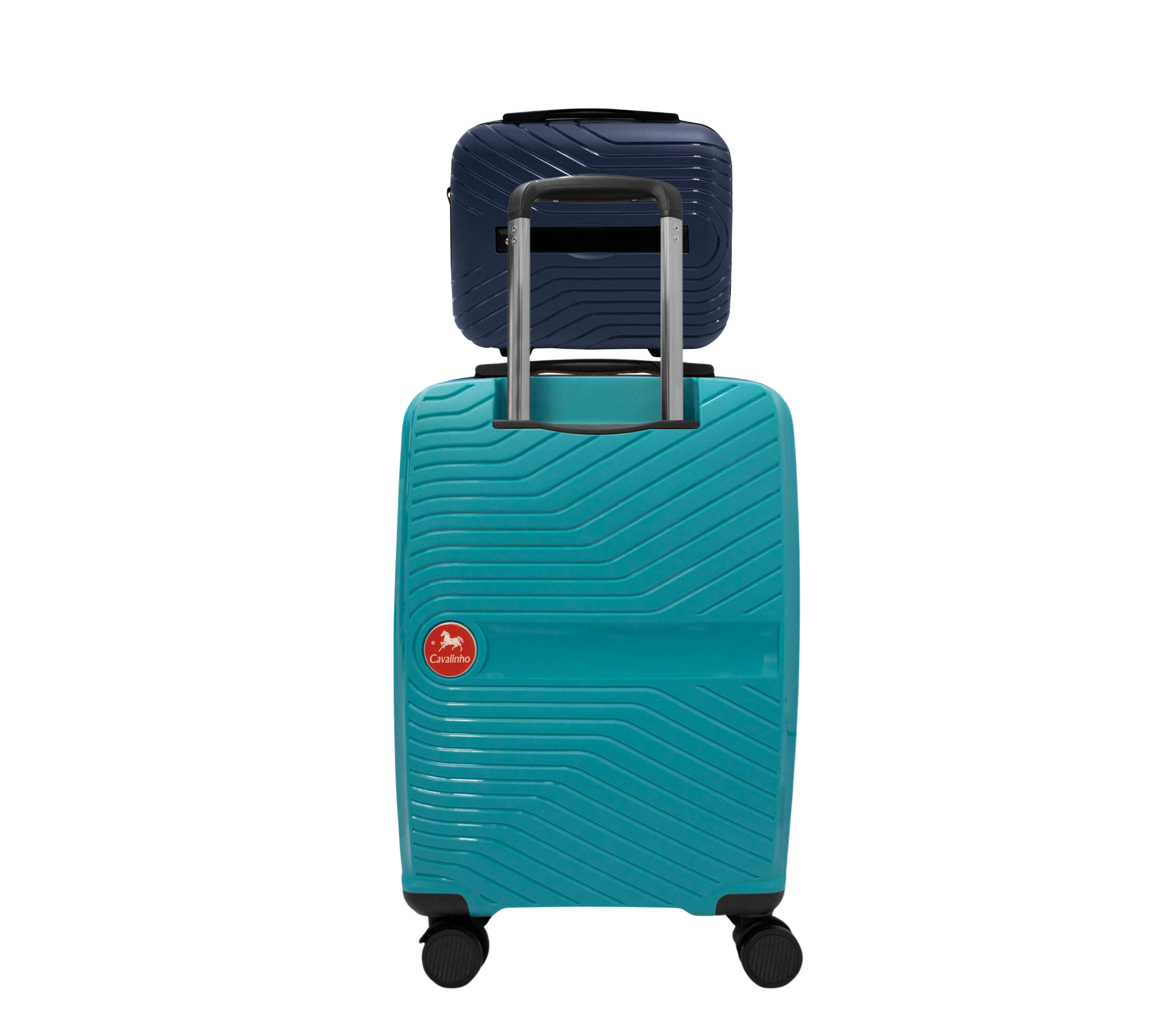 #color_ Navy DarkTurquoise | Cavalinho Canada & USA Colorful 2 Piece Luggage Set (15" & 19") - Navy DarkTurquoise - 68020004.0325.S1519._2