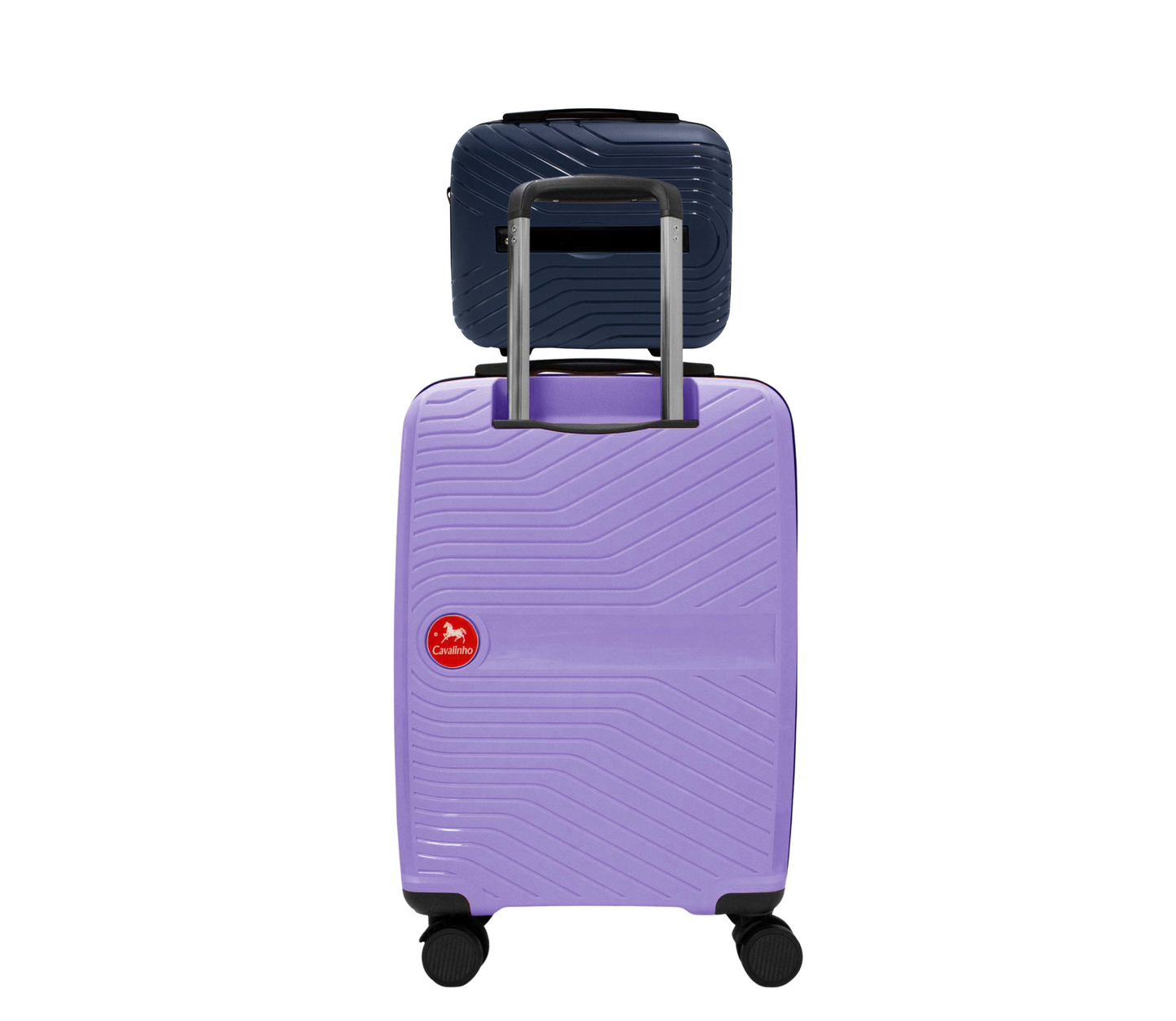 #color_ Navy Lilac | Cavalinho Canada & USA Colorful 2 Piece Luggage Set (15" & 19") - Navy Lilac - 68020004.0339.S1519._2