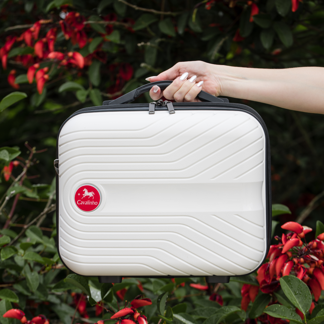 Cavalinho Colorful Hardside Toiletry Tote (15") SKU 68020004.06 #color_yellow, lilac, black, DarkTurquoise, navy, salmon, white, coral, lightblue, green, pink, ocean blue, sand, grey, pastel blue, red