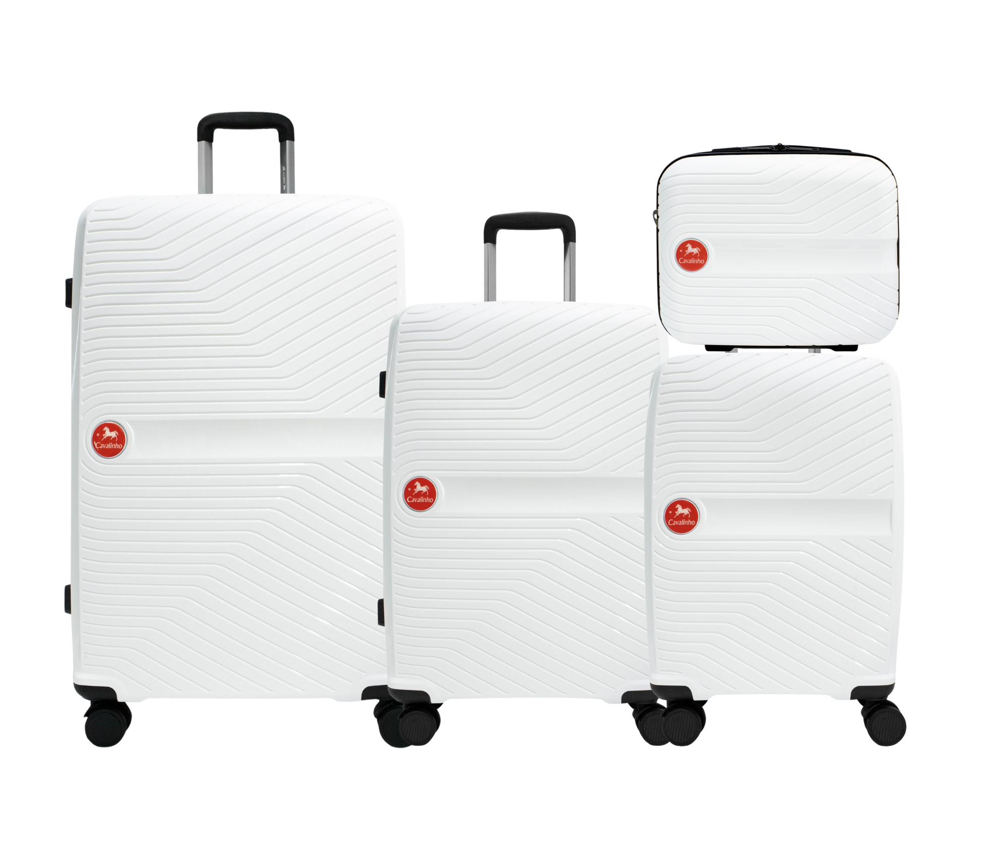 #color_ White | Cavalinho Canada & USA 4 Piece Set of Colorful Hardside Luggage (15", 19", 24", 28") - White - 68020004.06.S4_1