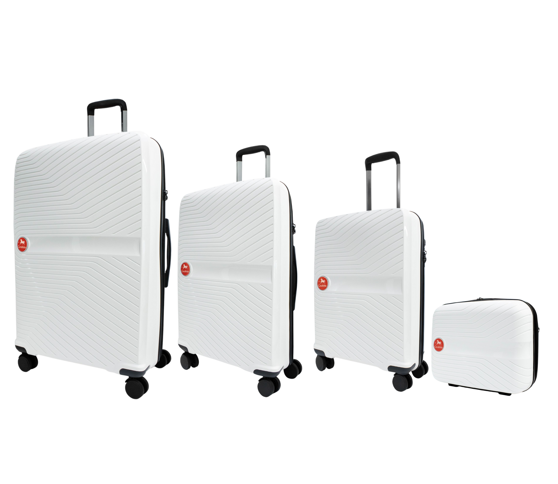 #color_ White | Cavalinho Canada & USA 4 Piece Set of Colorful Hardside Luggage (15", 19", 24", 28") - White - 68020004.06.S4_2