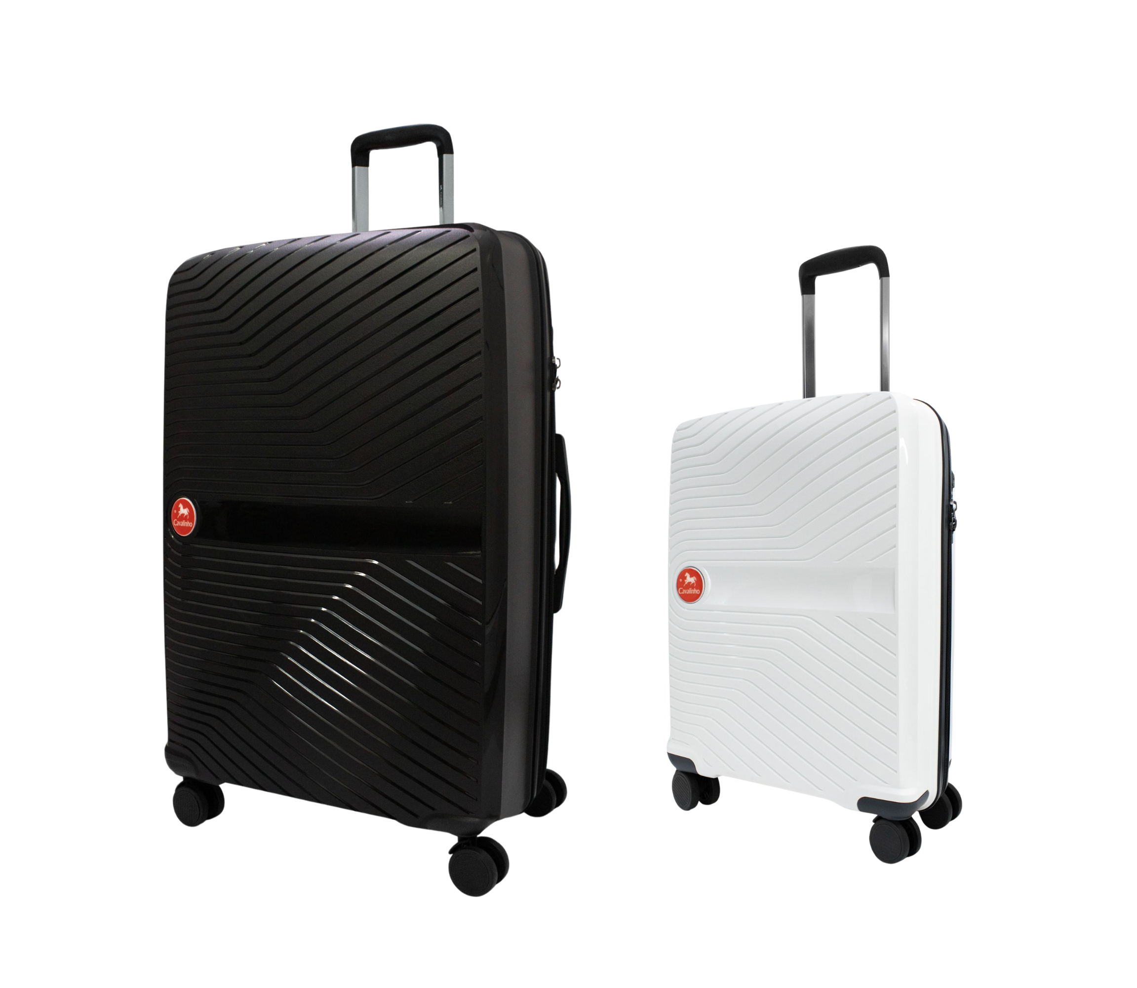 #color_ White Black | Cavalinho Canada & USA Colorful 2 Piece Luggage Set (19" & 28") - White Black - 68020004.0601.S1928._2