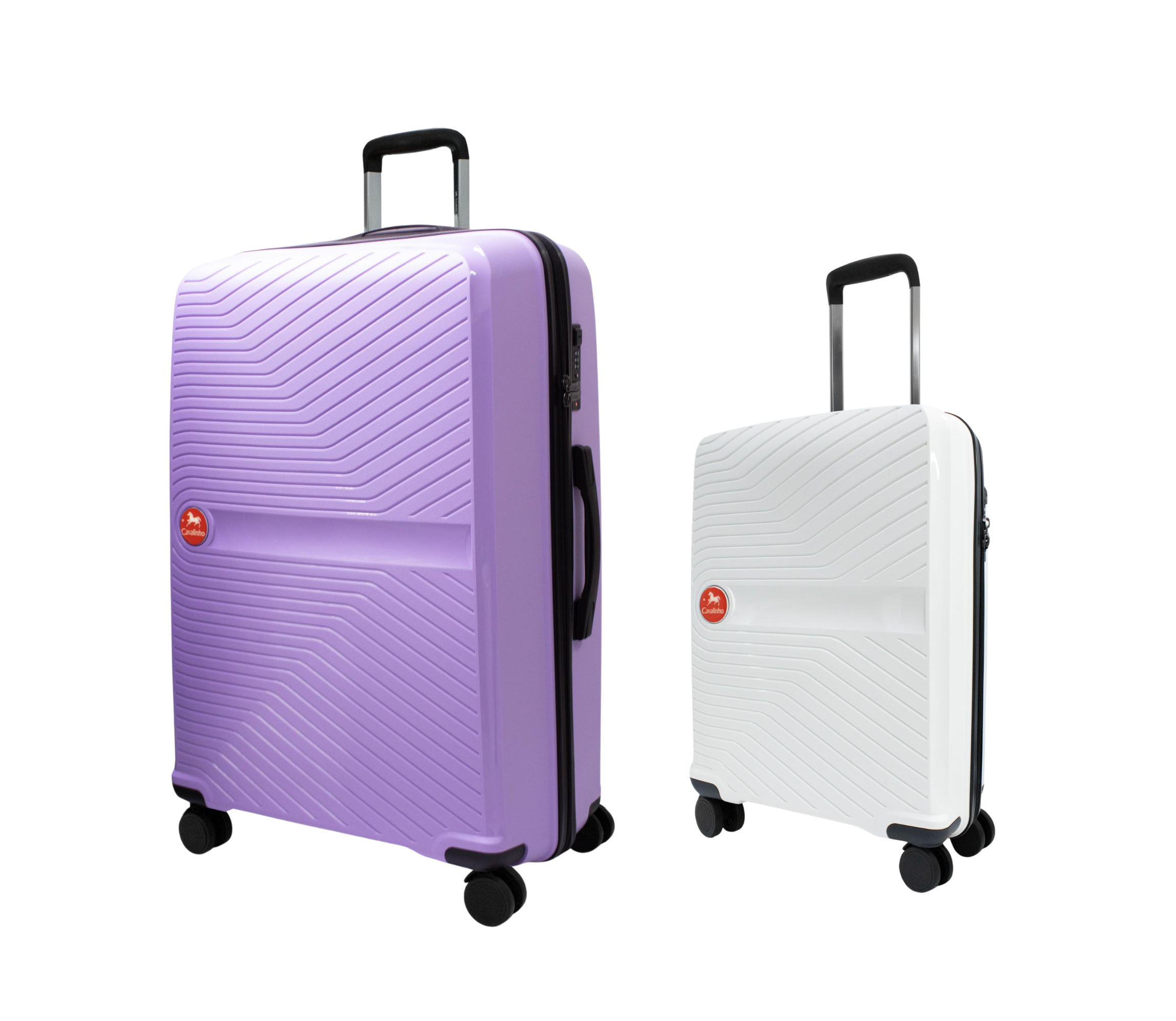 #color_ White Lilac | Cavalinho Canada & USA Colorful 2 Piece Luggage Set (19" & 28") - White Lilac - 68020004.0639.S1928._2_2