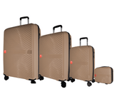 Cavalinho 4 Piece Set of Colorful Hardside Luggage (15", 19", 24", 28") SKU 68020004.07.S4 #color_Sand