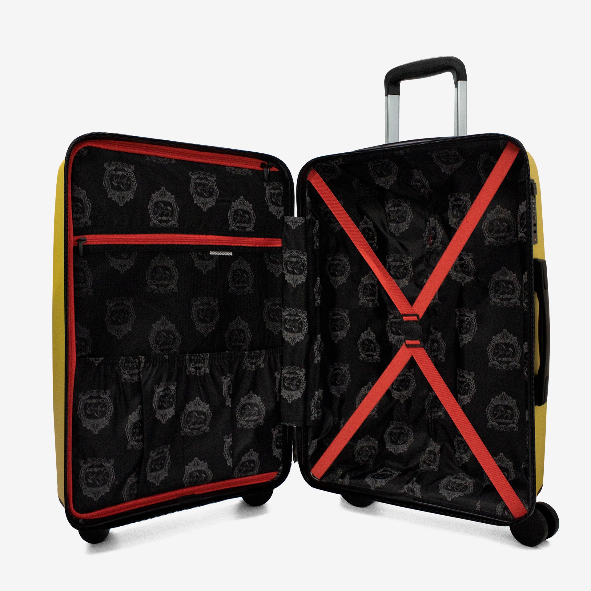 Cavalinho Colorful Check-in Hardside Luggage (24") SKU 68020004.08.24 #color_Yellow