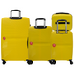 #color_ Yellow | Cavalinho Canada & USA 4 Piece Set of Colorful Hardside Luggage (15", 19", 24", 28") - Yellow - 68020004.08.S4_3